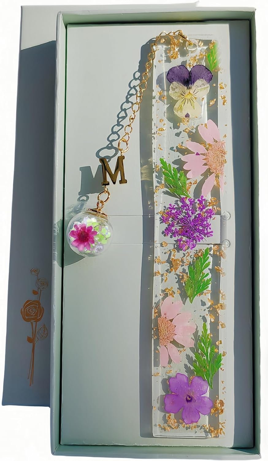 Famweylami Marcadores de Libros Personalizado con 26 Letras