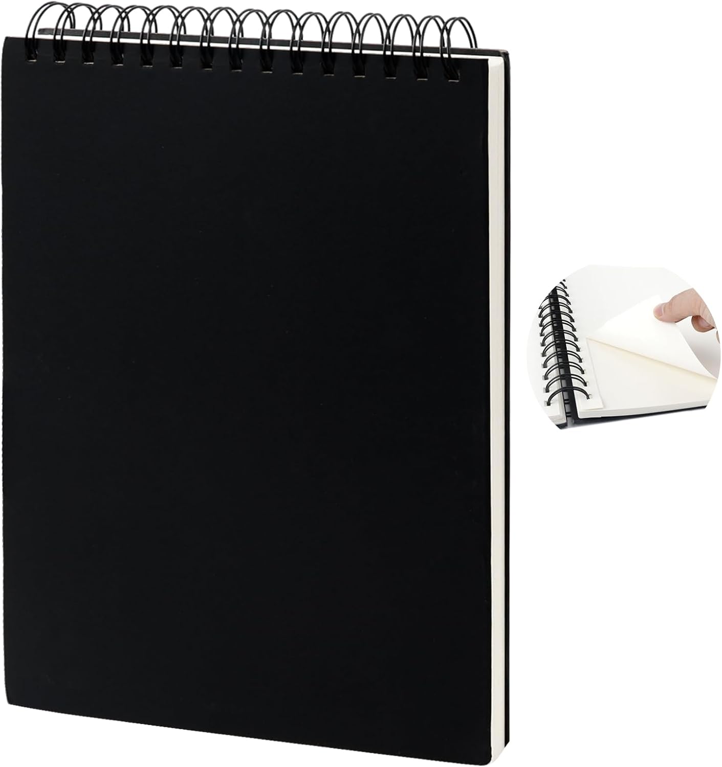 Cuaderno de Dibujo A4 Bloc de Dibujo Sketchbook 60 Hojas 120 Páginas Papel Grueso 200gr/m2