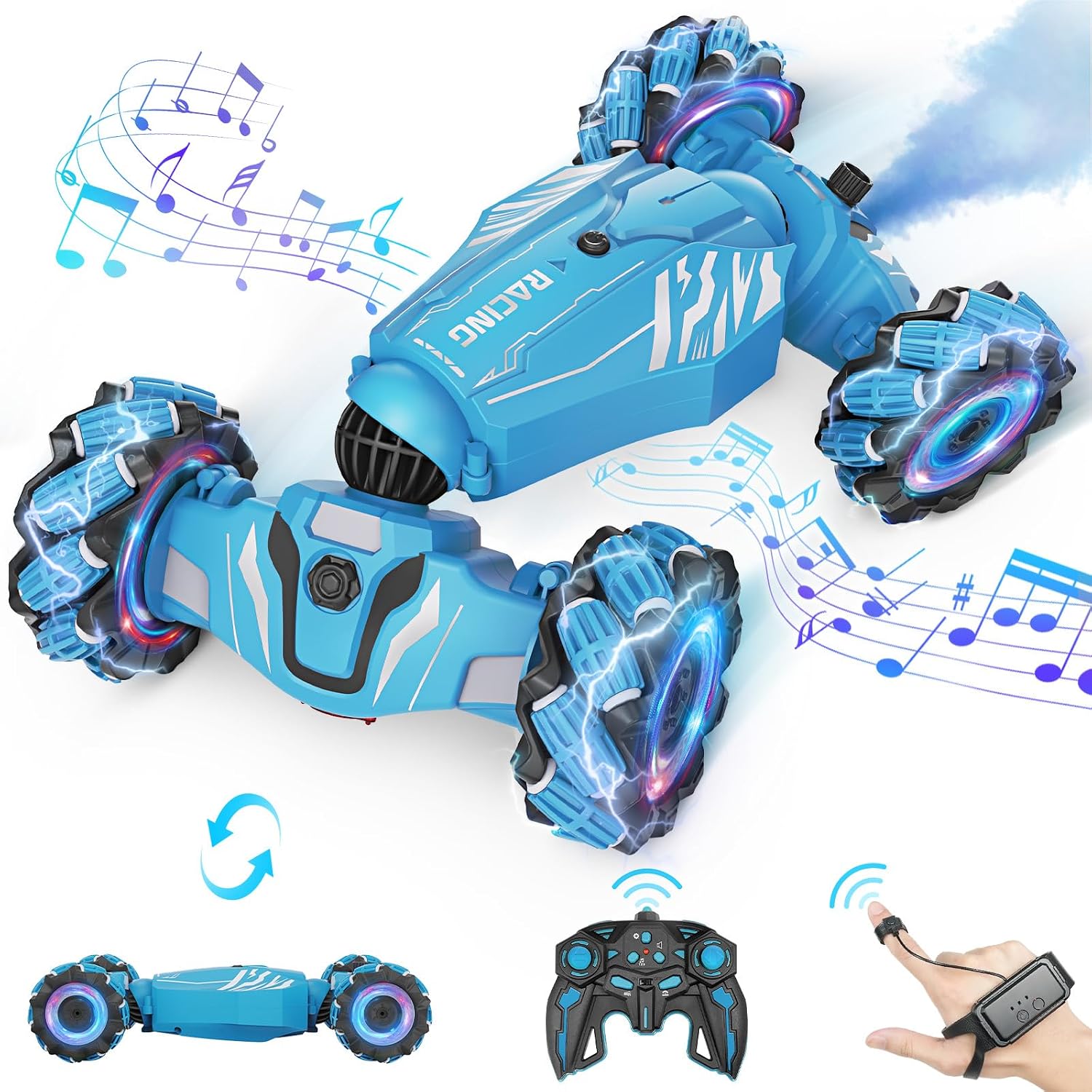 Dysaim Coche Teledirigido Niños 360° Rotación con Control Gestual
