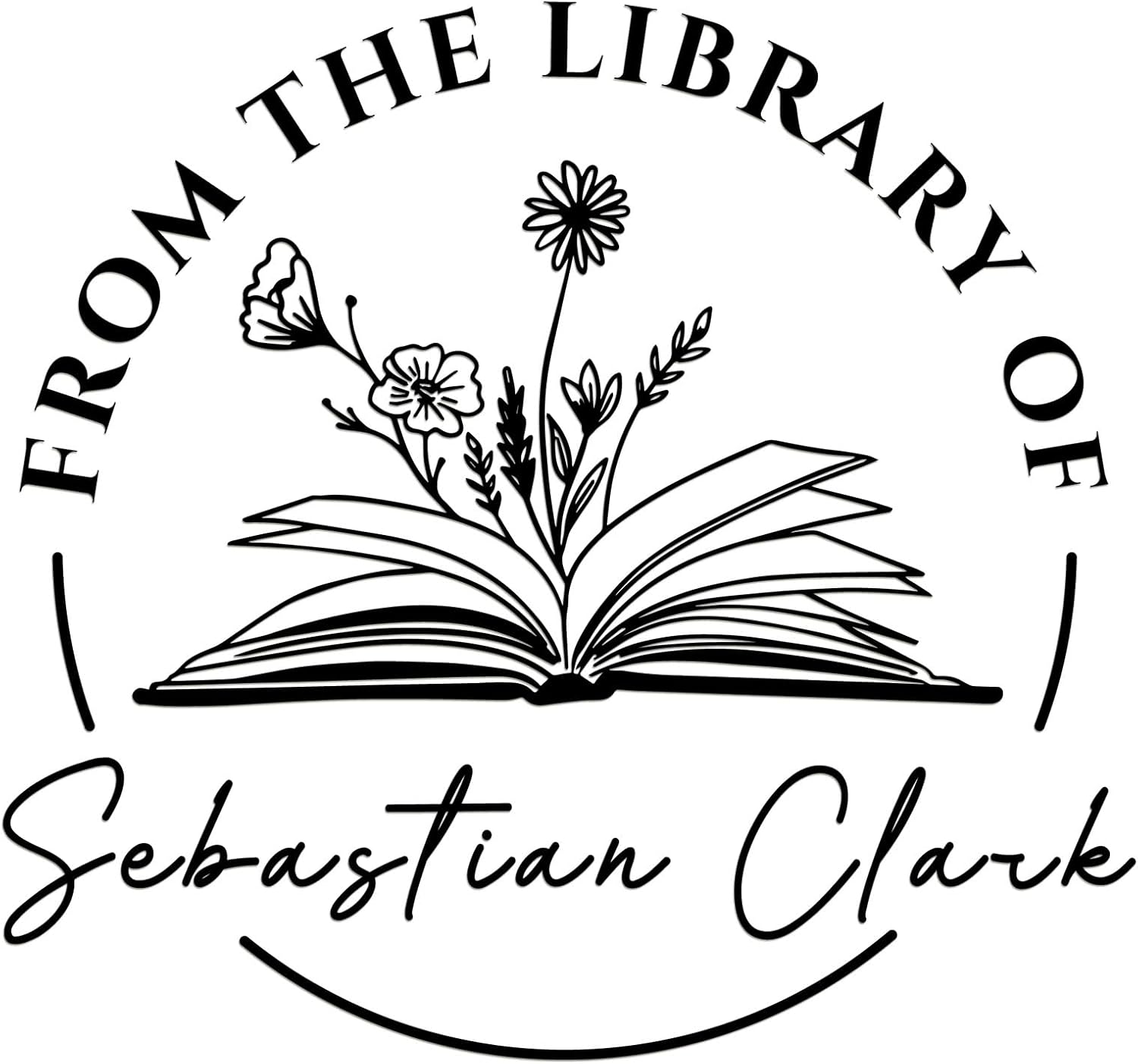 Sello De Libros En Relieve Personalizado VICVIK