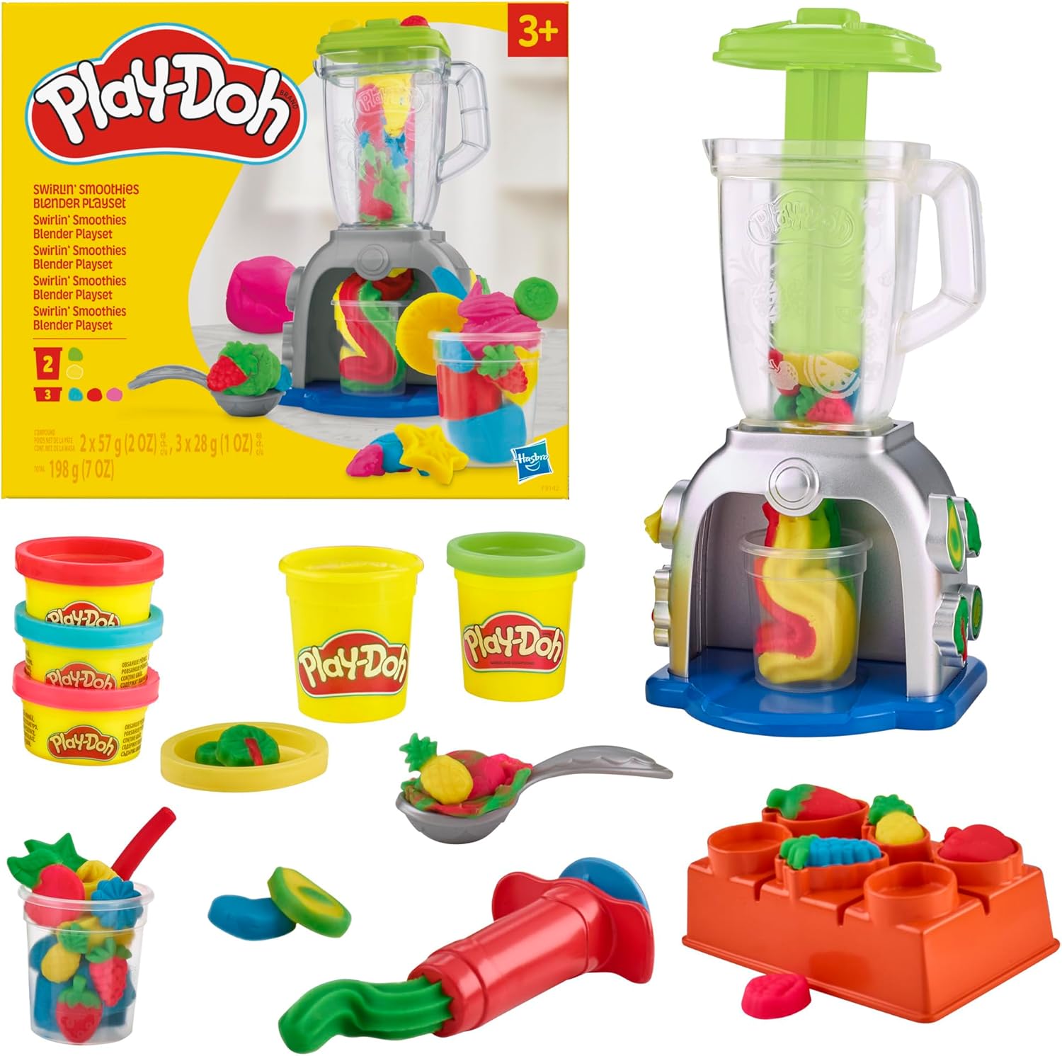 Play-Doh Hasbro Swirlin' Smoothies, Batidora de Juguete para Niños y Niñas de 3 Años o Más