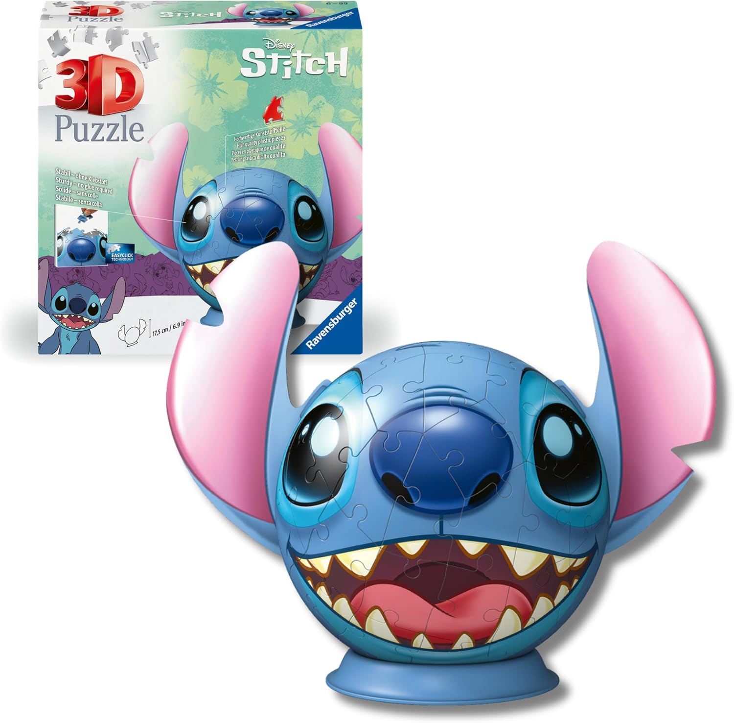 Ravensburger - Puzzle 3D Niños Disney: Lilo Y Stitch
