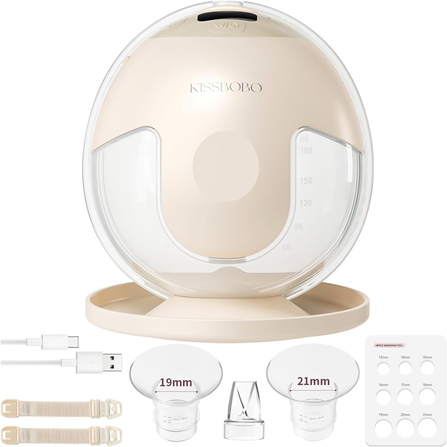 KISSBOBO K5 Sacaleches electricos 19 niveles 4 modos 280mmHg