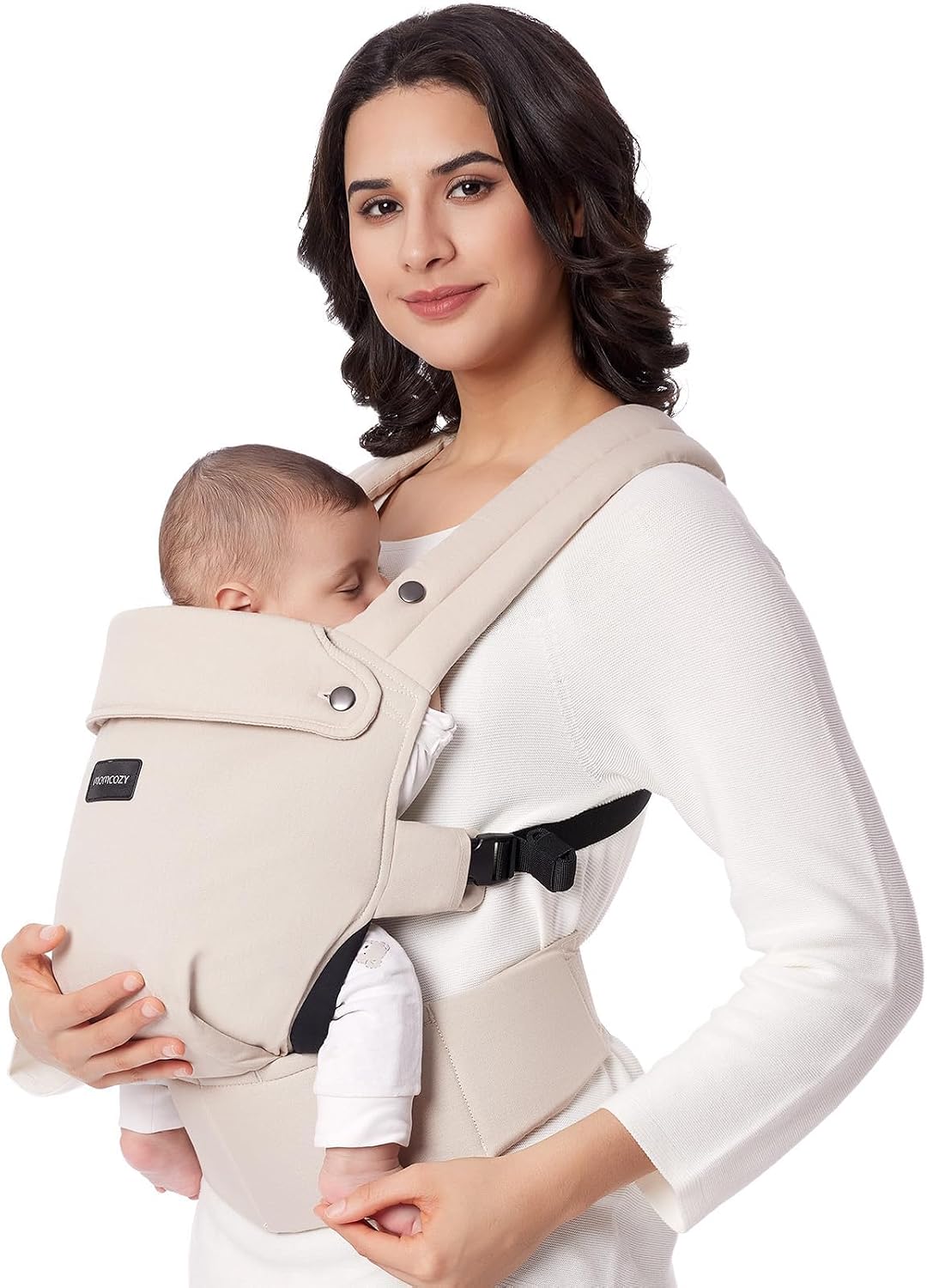 Momcozy Mochila Portabebés Ergonómica, Cómoda y Ligera para Bebés 3–24 Meses