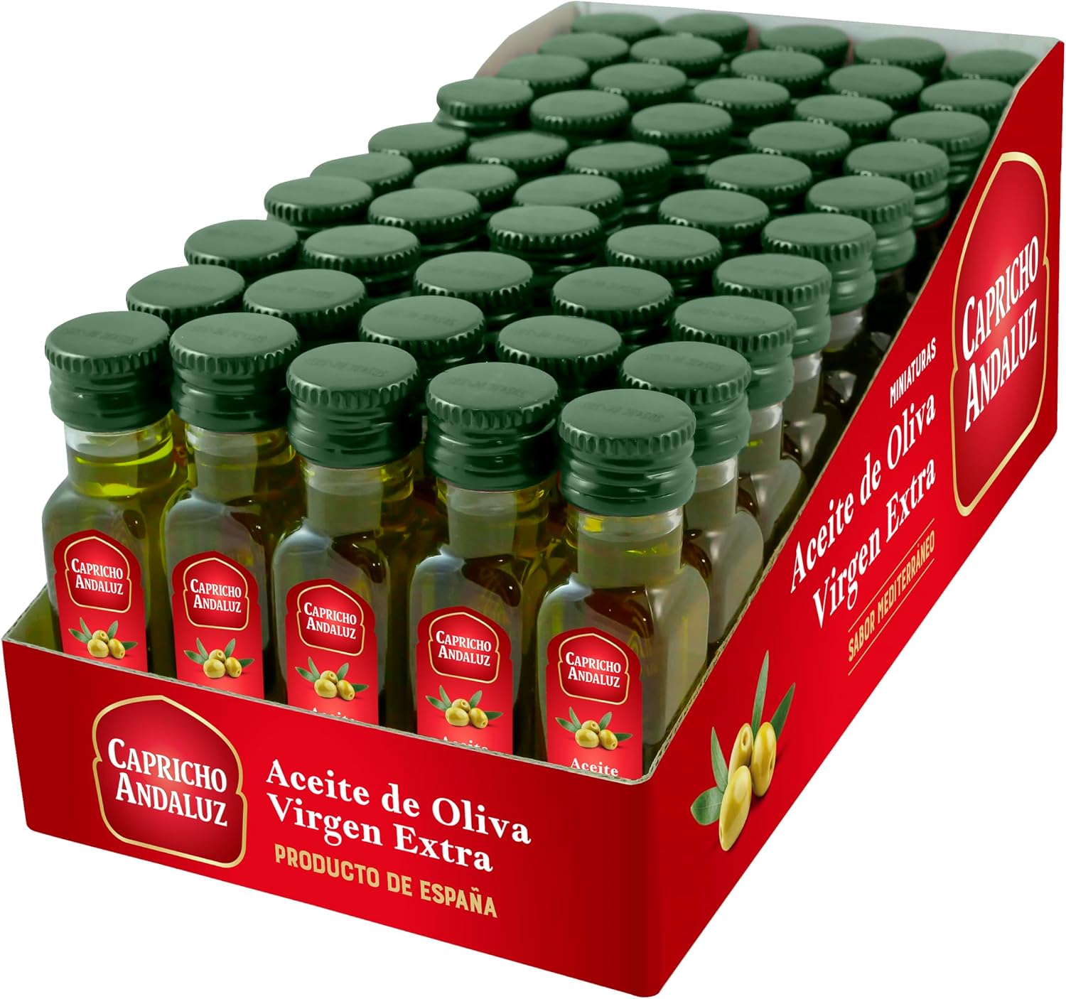 Capricho Andaluz - Aceite de Oliva Virgen Extra Miniatura PET 20ml Bandeja 50 Unidades