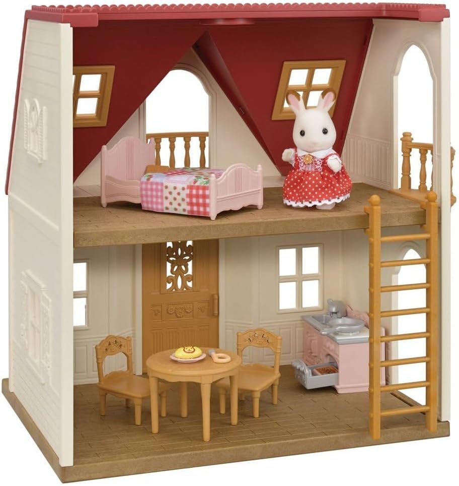 SYLVANIAN FAMILIES 5567 Cottage - Casa de Muñecas con Techo Rojo