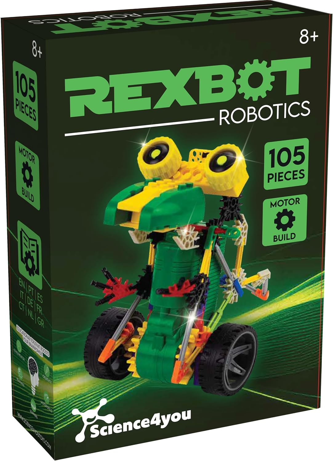 Science4you Robotics Rexbot - Kit Robótica para Niños con 106 Piezas
