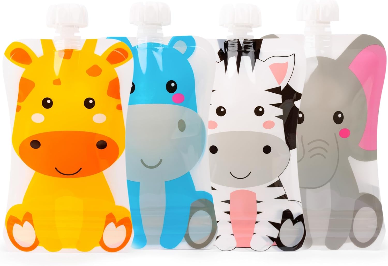 HOMYBABY® Bolsas reutilizables comida bebe [4 unidades]