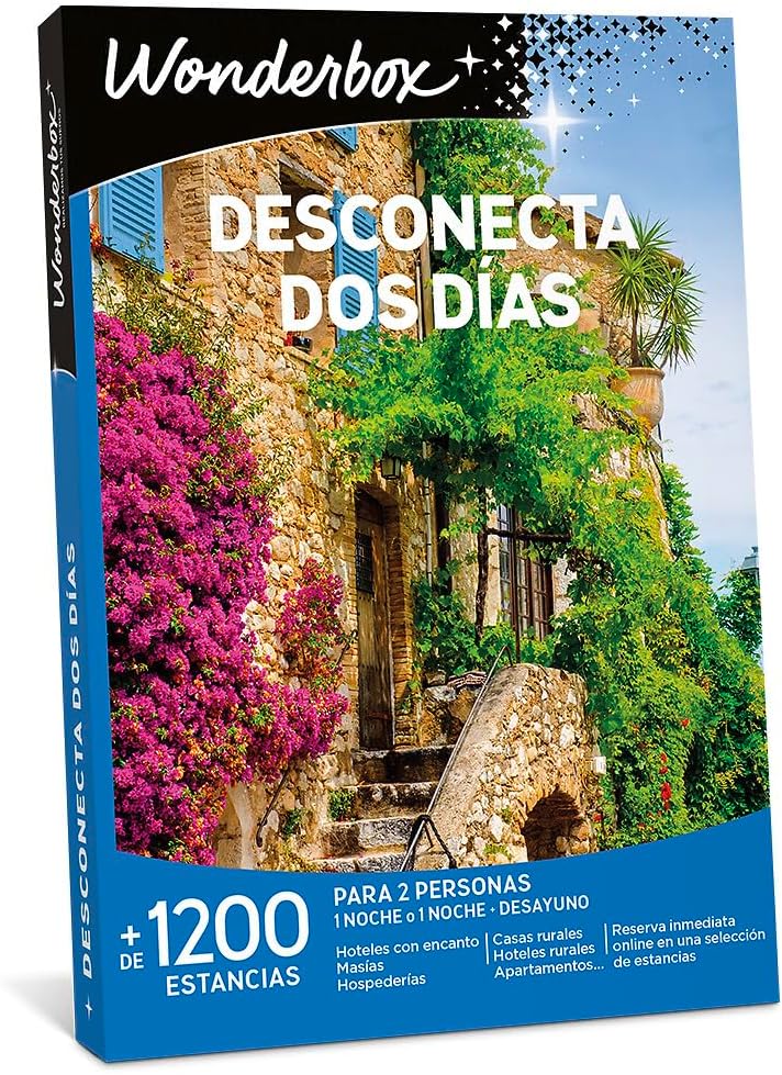 WONDERBOX Caja Regalo - DESCONECTA Dos DÍAS- 1300 estancias Rurales para Dos Personas en haciendas