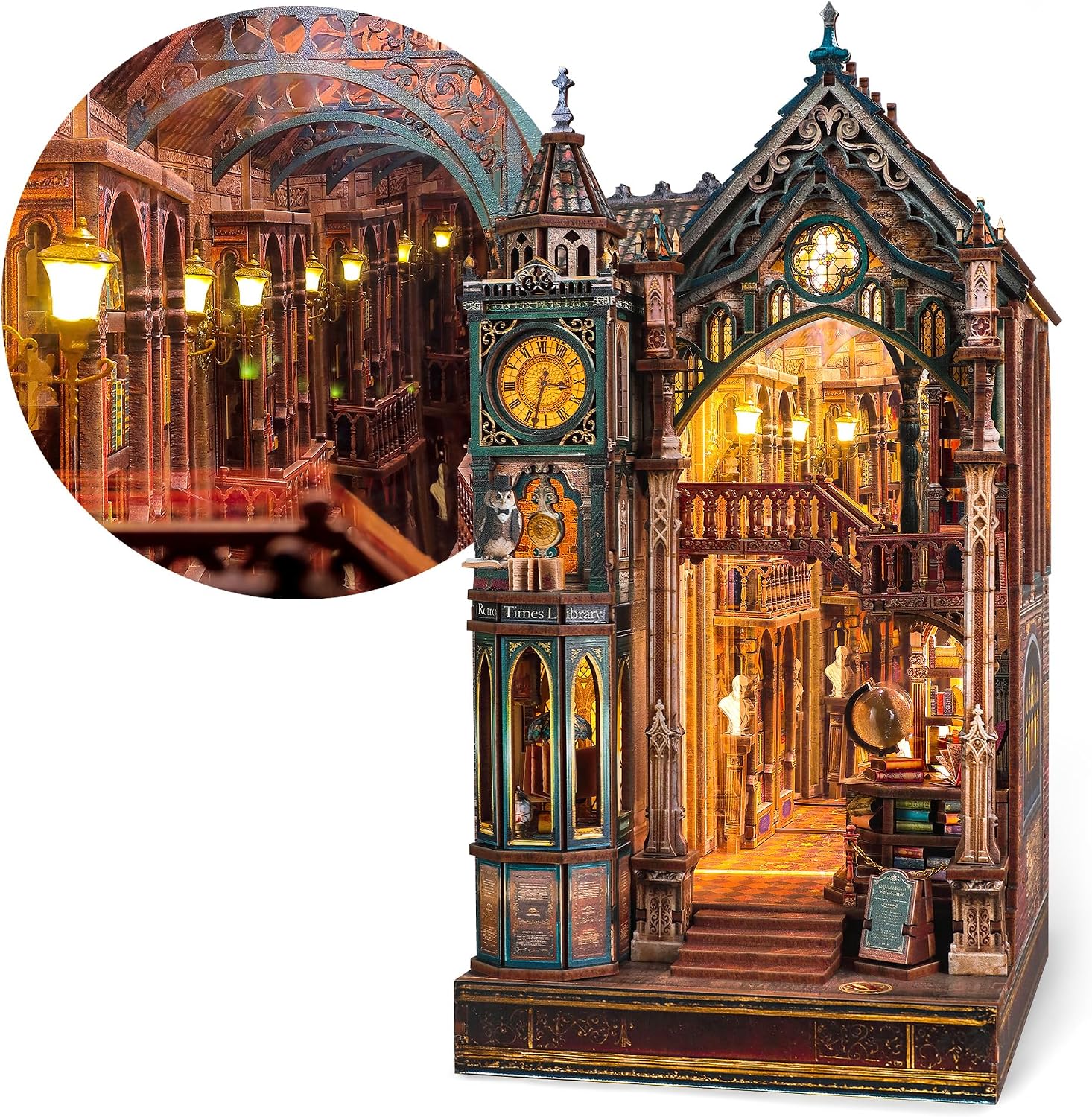 FUNPOLA Magica Library Book Nook Kit LED - Whispering Pages