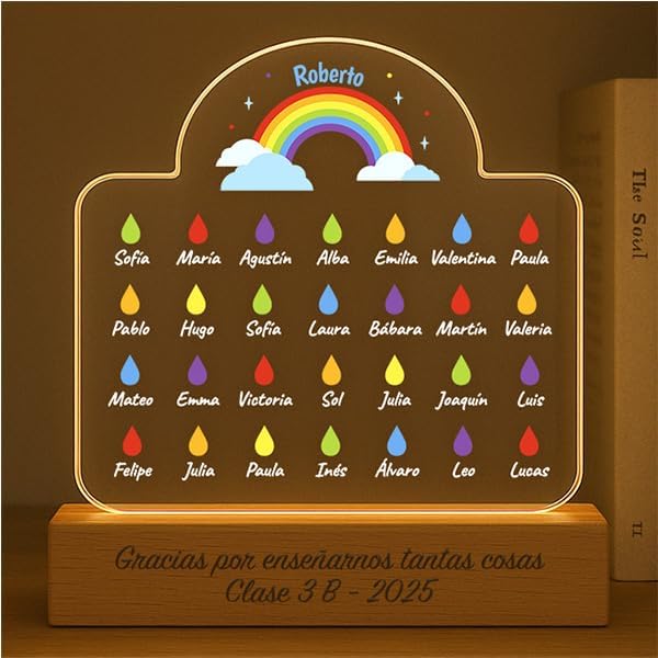 Transparent Gift Lámparas Personalizadas con Diseño de Lluvia