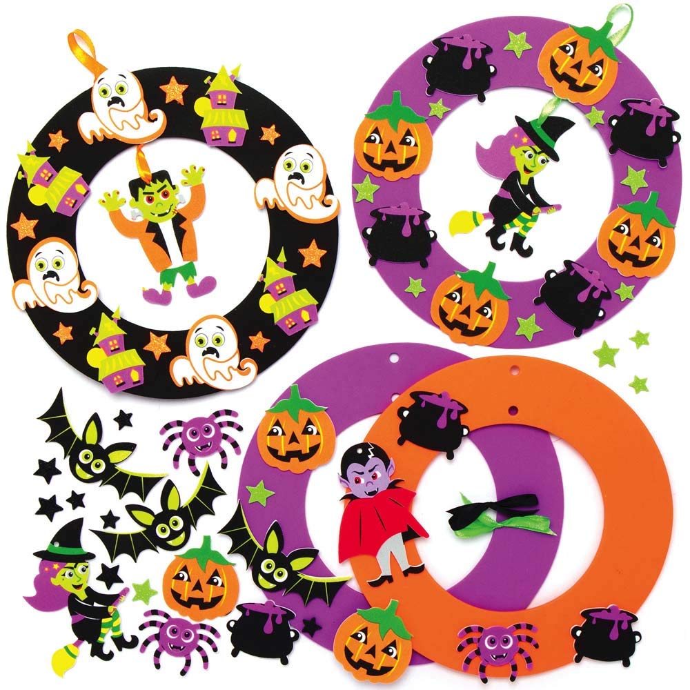 Baker Ross AX256 Kits De Guirnaldas De Halloween - Paquete De 3