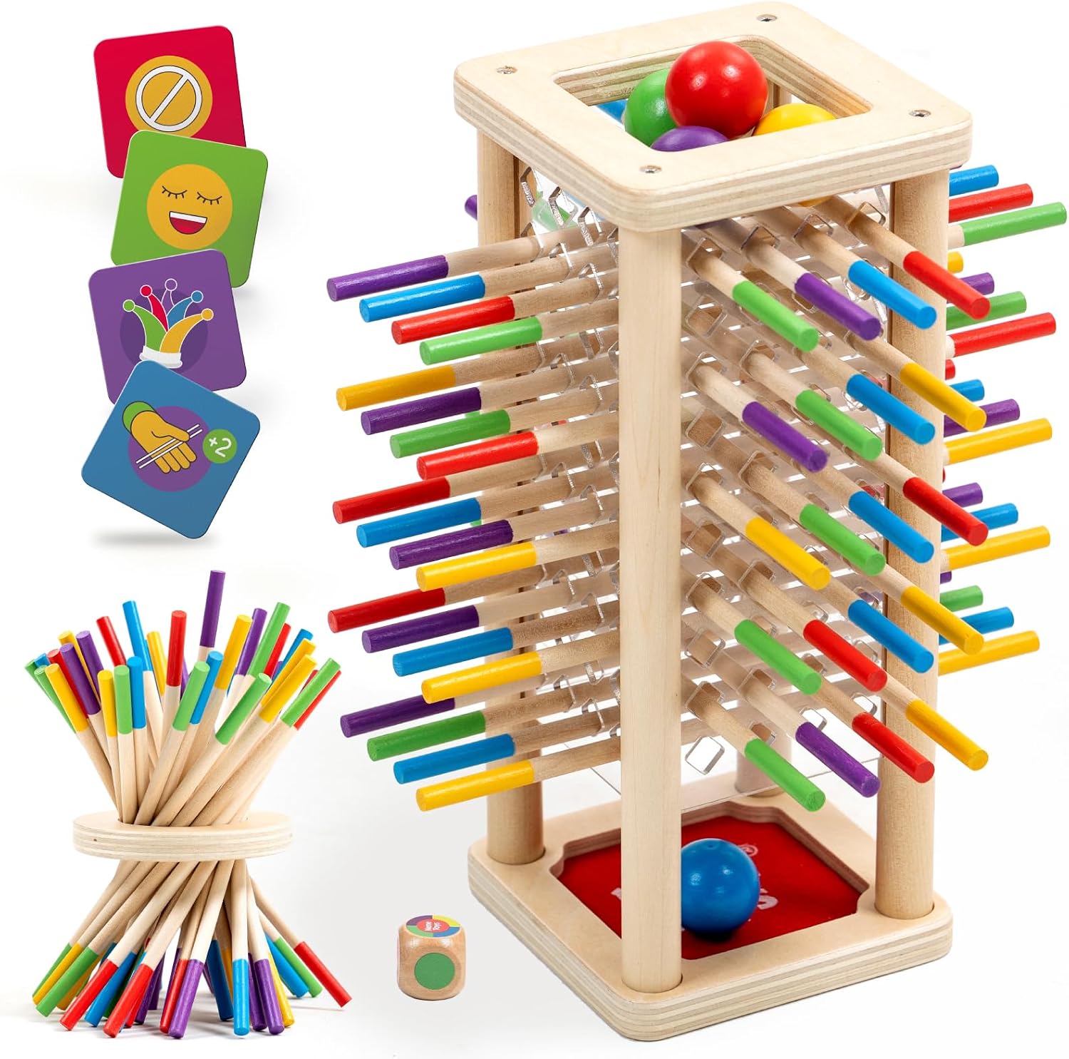 Nene Toys BALLFALL – Juego de Mesa Montessori para Niños 3-9 Años