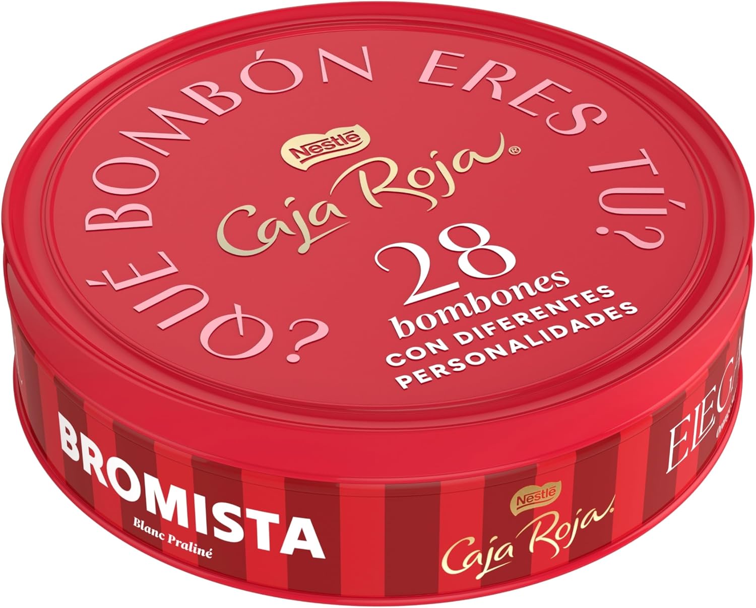 NESTLÉ CAJA ROJA bombones de chocolate con leche lata 250g