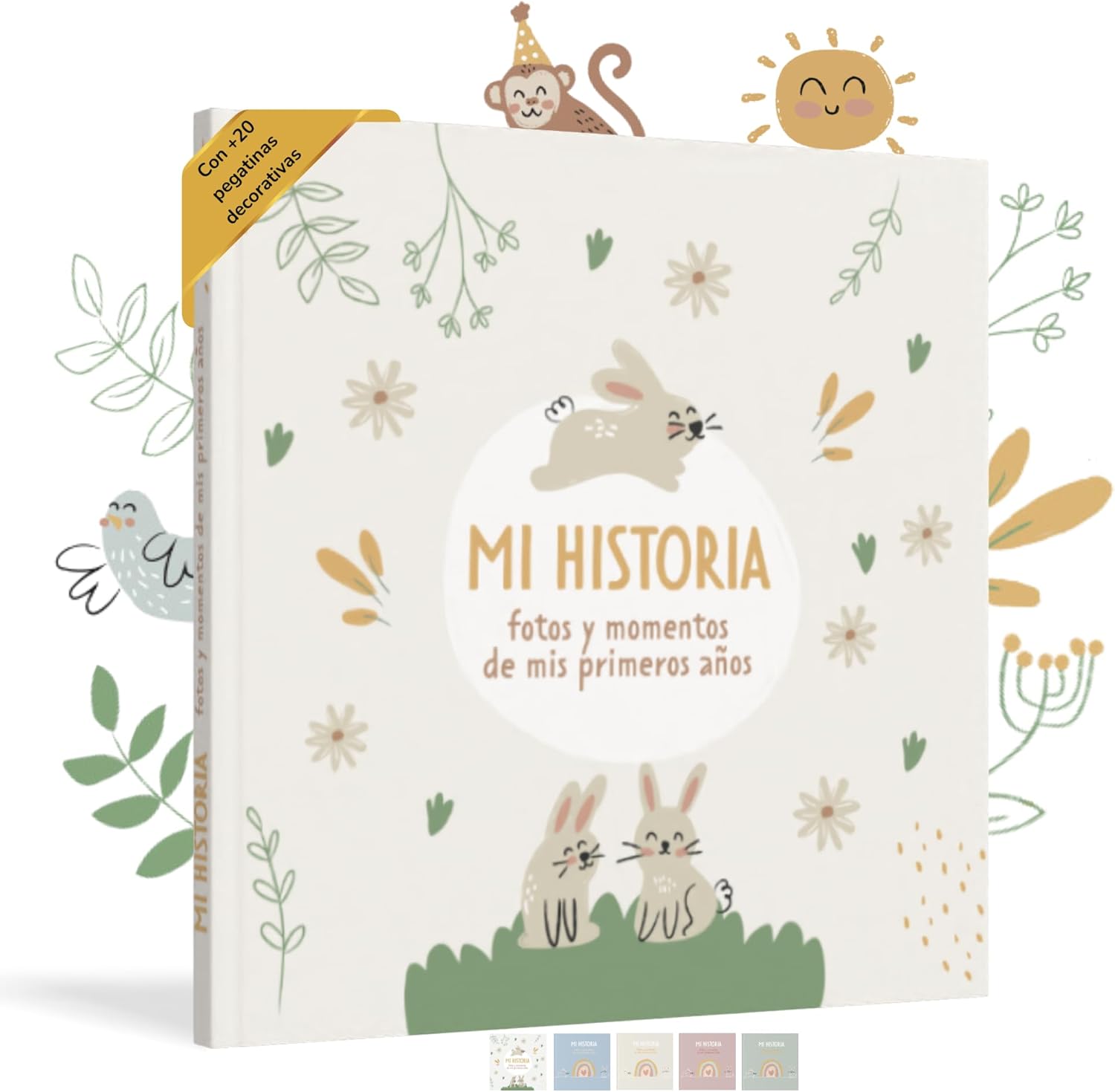 HUBORNS – Libro de recuerdos del bebé desde el nacimiento hasta los 5 años