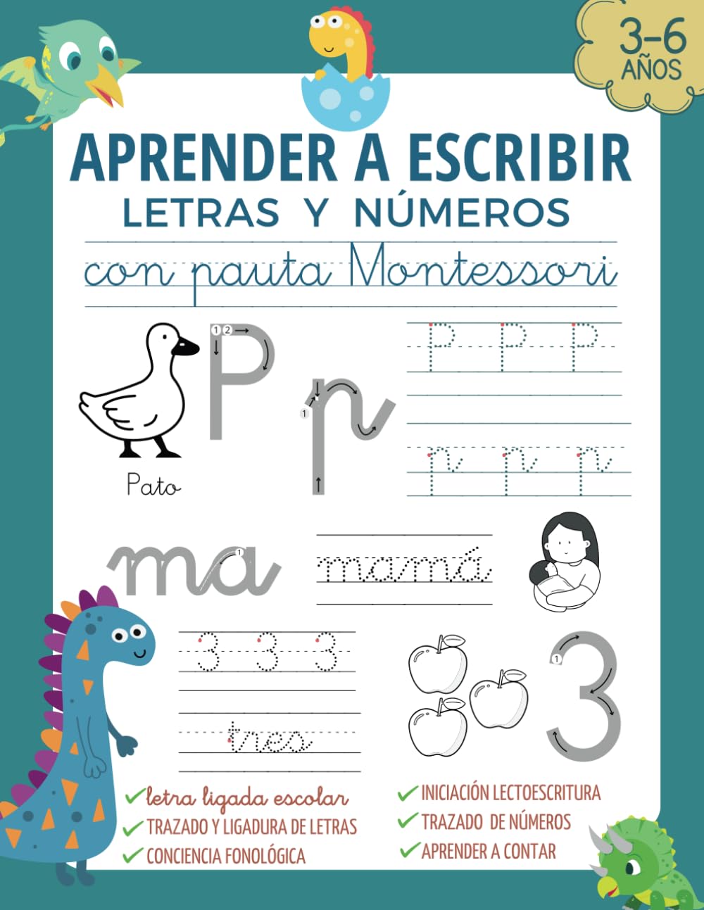 APRENDER A ESCRIBIR LETRAS Y NÚMEROS CON PAUTA MONTESSORI