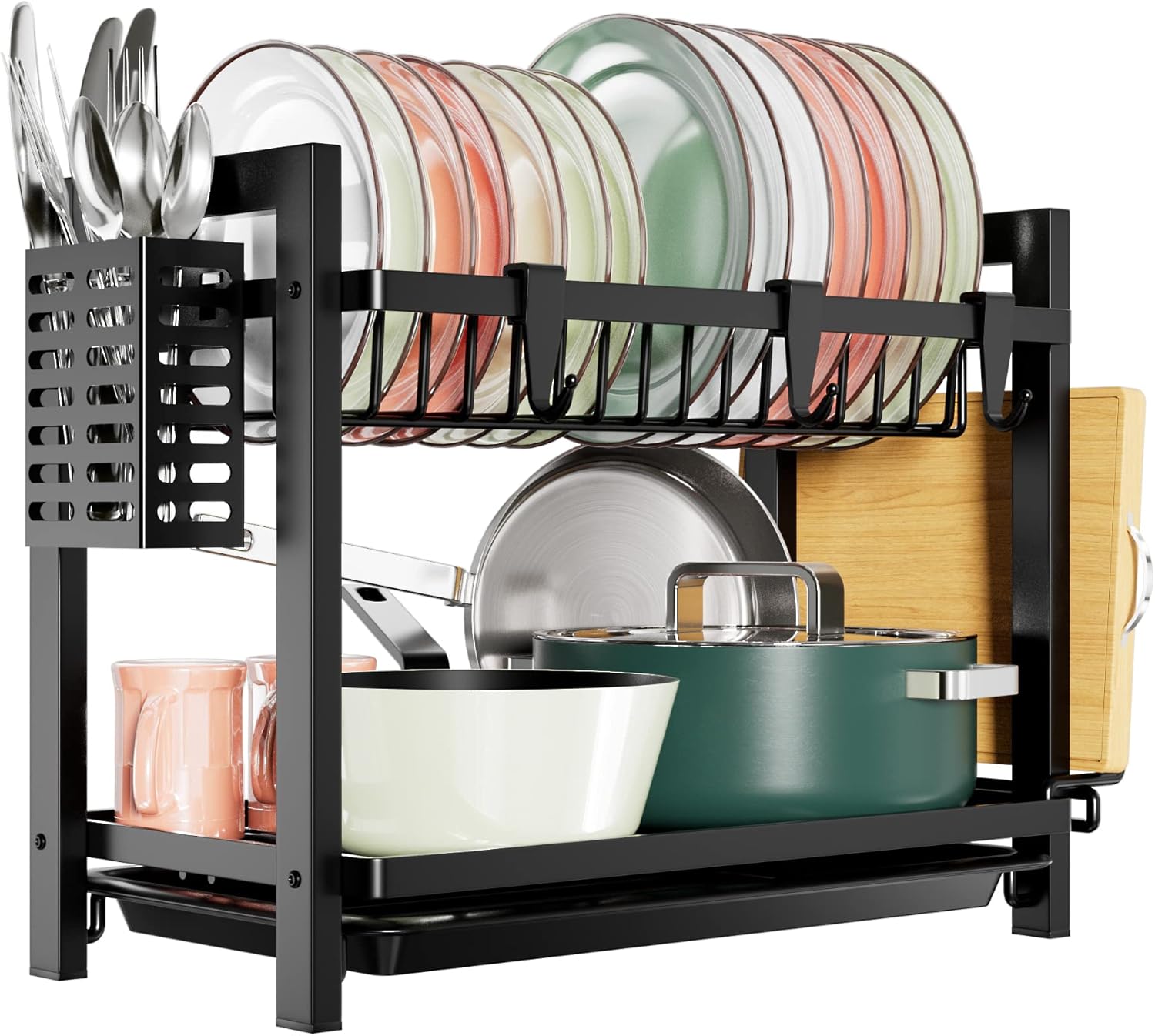 niffgaff Estante de Dish Escurreplatos Acero Inoxidable Cocina