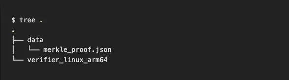 Downloaded merkle_proof.json file route