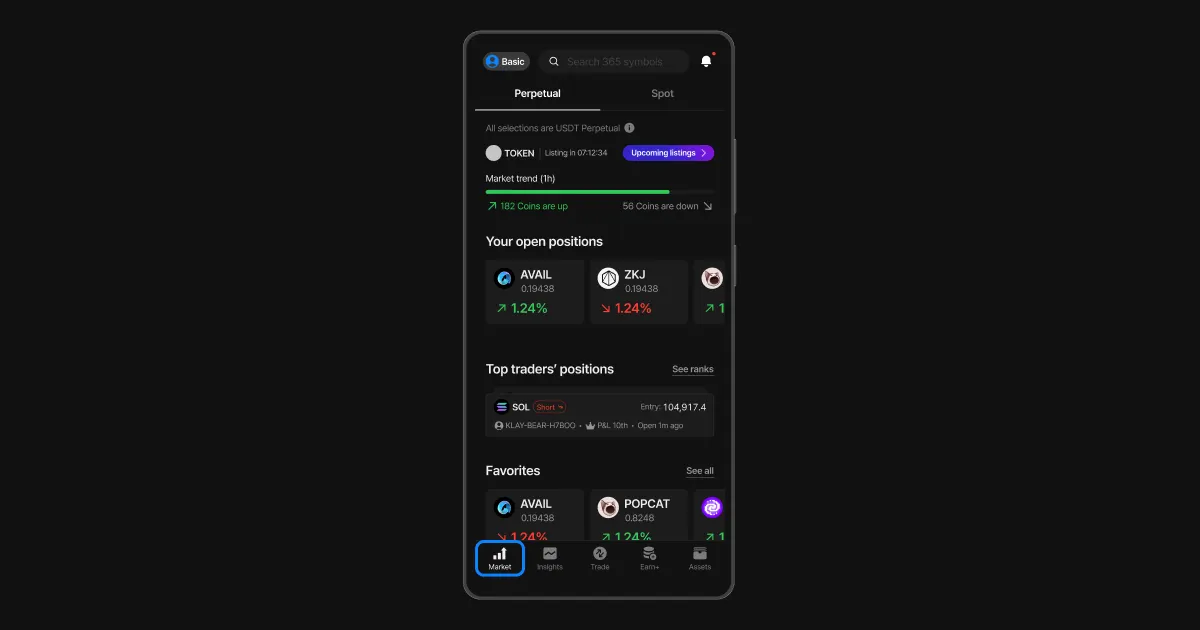 Flipster's App Market Page
