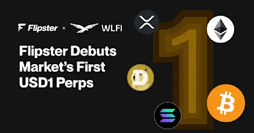Flipster Debuts Market’s First USD1 Perps for BTC, ETH, SOL, XRP, and DOGE