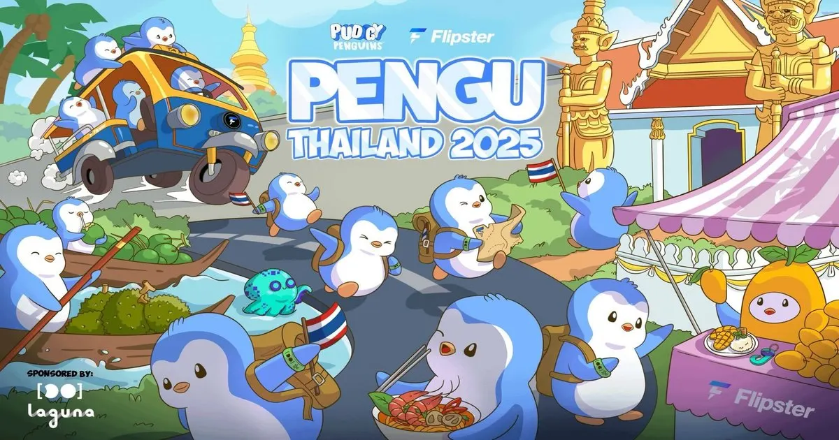 Flipster x Pudgy Penguins at SEABW 2025 in Bangkok!