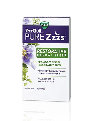 ZzzQuil PURE Zzzs Restorative Herbal Sleep Tablets