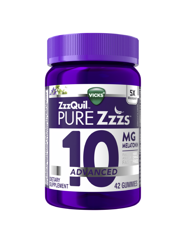 ZzzQuil PURE Zzzs Advanced 10mg Melatonin Gummies