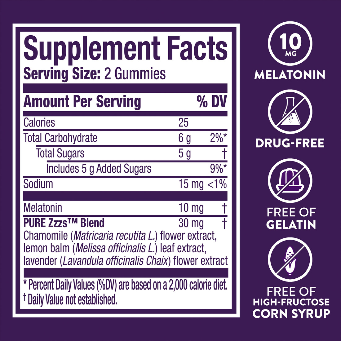 zZz  Pure Zzzs Advanced 10mg Melatonin Gummies | ZzzQuil