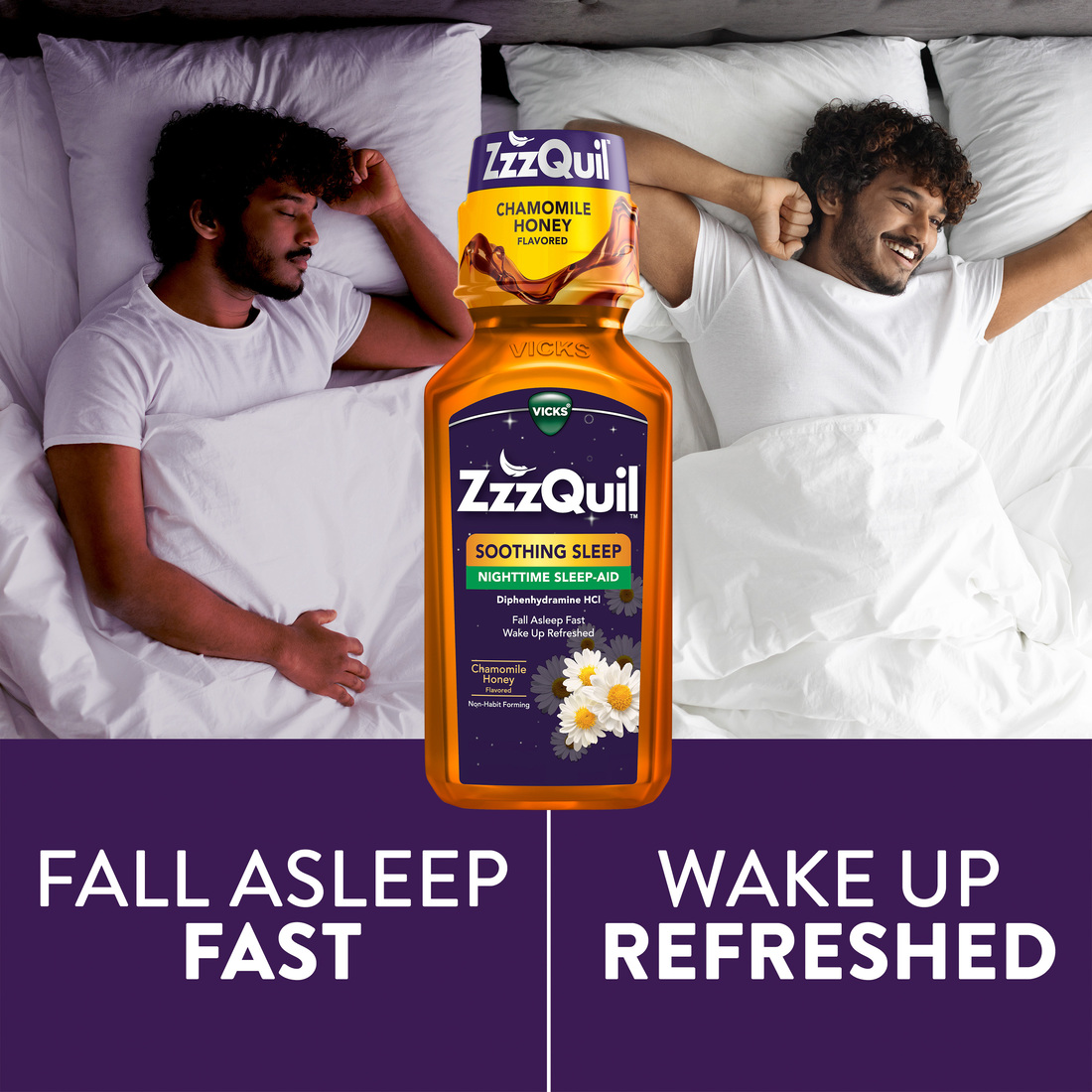 Non-habit-forming Soothing Liquid Sleep Aid | ZzzQuil