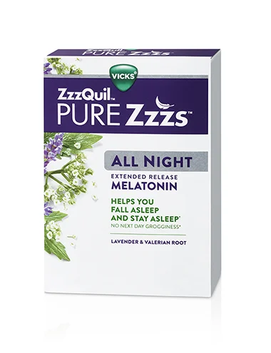 ZzzQuil PURE Zzzs All Night Extended Release Melatonin Tablets