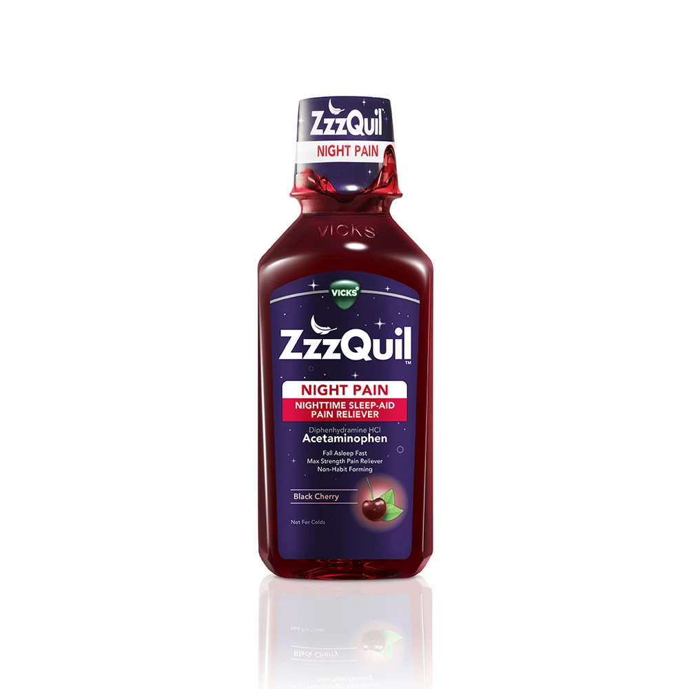 ZzzQuil Nigh Pain Black Cherry Liquid - Carousel 1 - Image set
