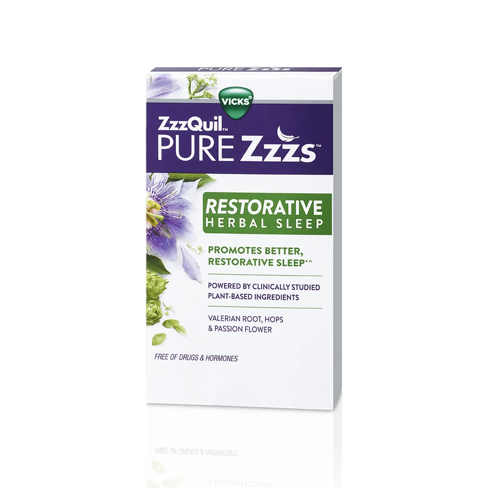 ZzzQuil PURE Zzzs Restorative Herbal Sleep Tablets