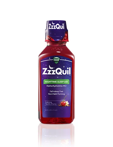 ZzzQuil Calming Vanilla Cherry Liquid