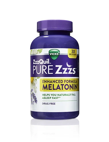 ZzzQuil PURE Zzzs Enhanced Melatonin Sleep Aid Gummies