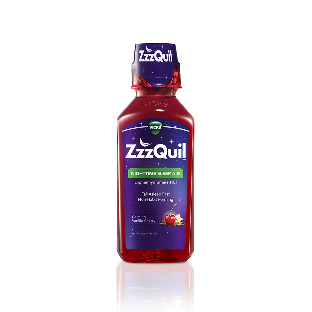 ZzzQuil Calming Vanilla Cherry Liquid