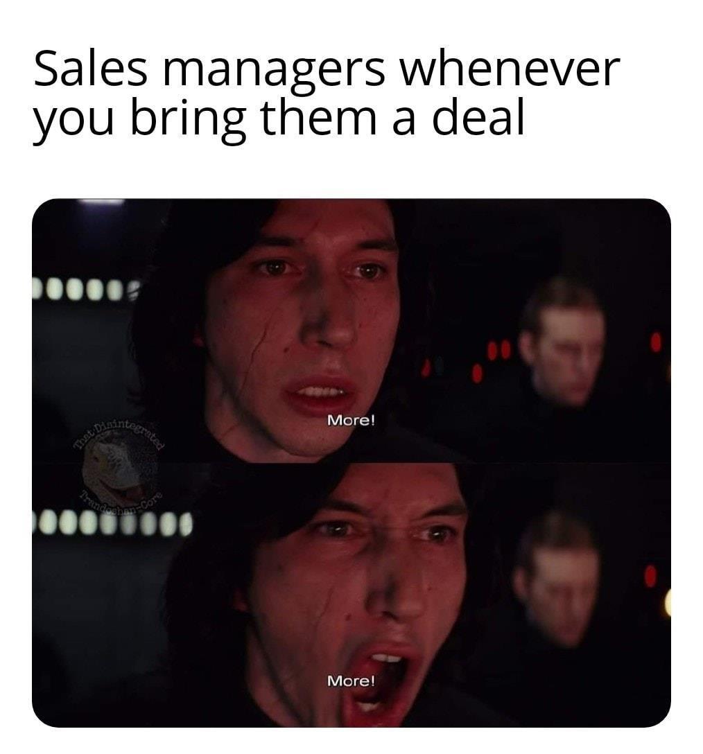 Dooly Sales Meme 5 - When you bring your sales manager leads