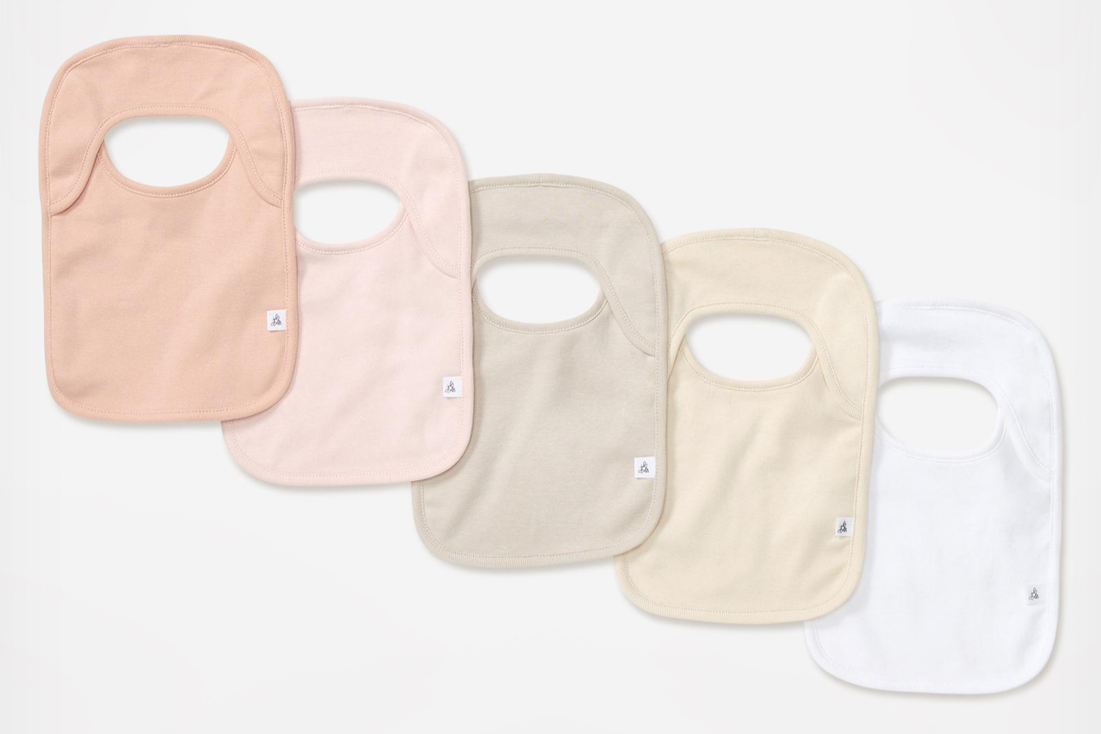 Burtsbeesbaby lap shoulder assorted bibs set