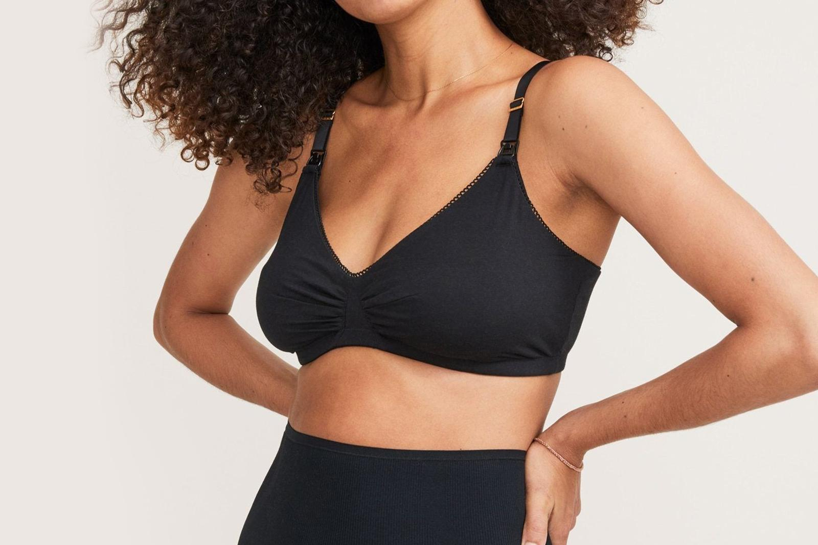 Postpartum Essentials: Hatch Collection the everyday nursing maternity wireless bra black
