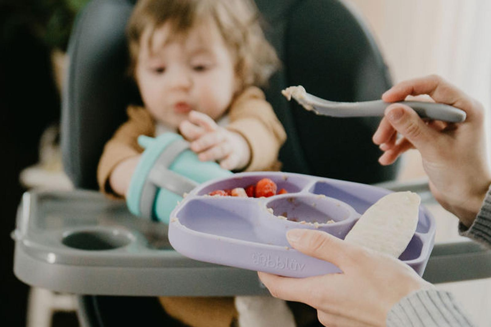 Bbluv set silicone feeding set