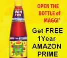 FREE ONE YEAR AMAZON PRIME Membership with Nestle Maggi Tomato Sauce 1kg Bottle: How to Redeem Code