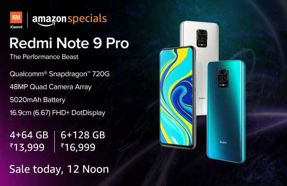 [SALE TODAY] Amazon sale: Xiaomi Redmi Note 9 Pro Sale on 16th June @ 12 Noon from Amazon, Price Starts from Rs.13999 + Airtel double data offer