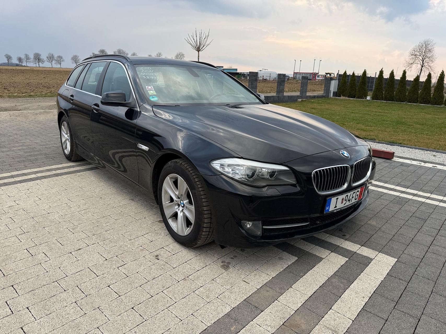 mauto BMW 520D F11 czarny manual 184KM