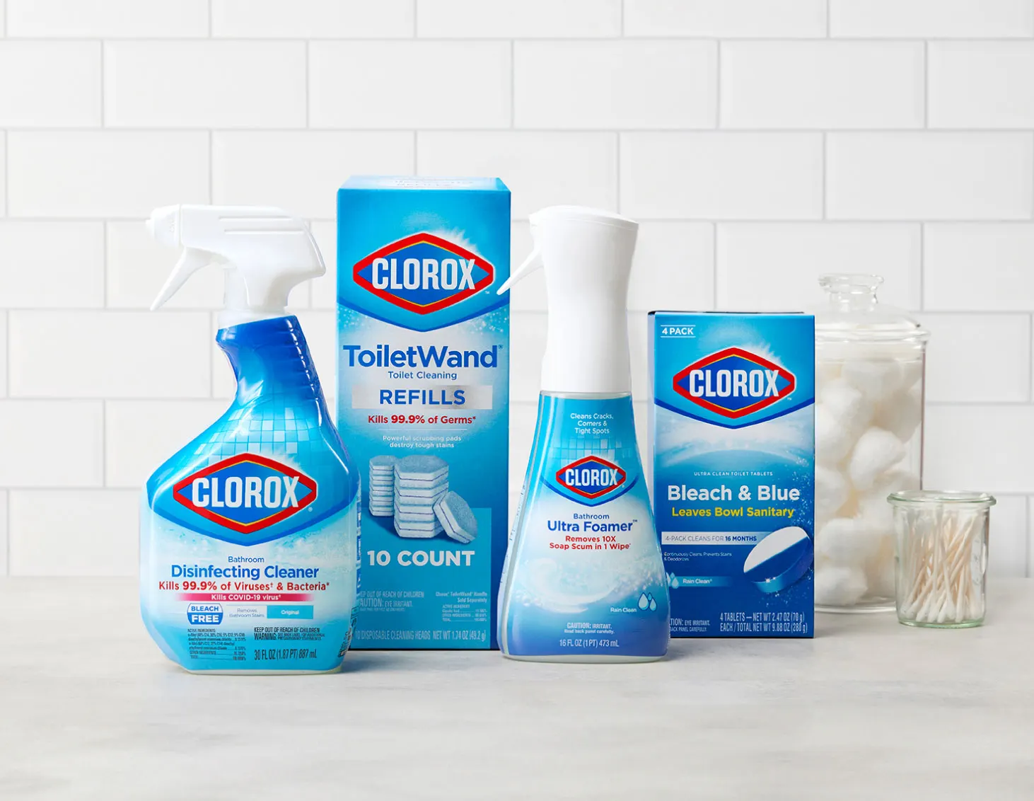 Clorox 30 oz. Bleach Free Disinfecting Bathroom Cleaner Spray (4-Pack)