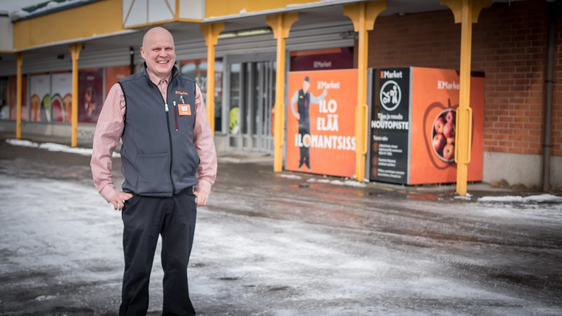 Kauppias Marko Tolvanen, K-Market Ilomantsi
