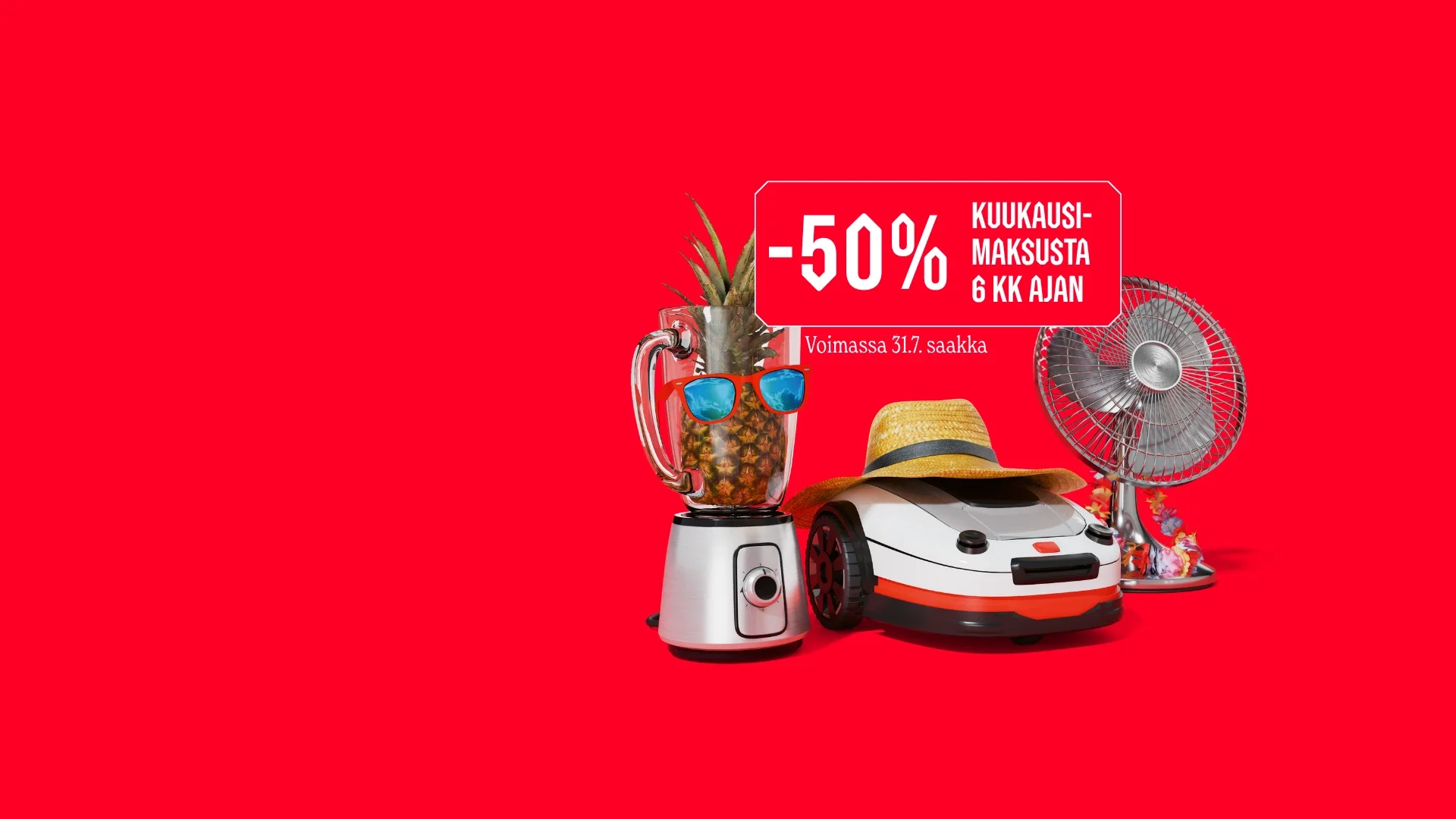 Kesäetu sähkösopimuksiin -50%