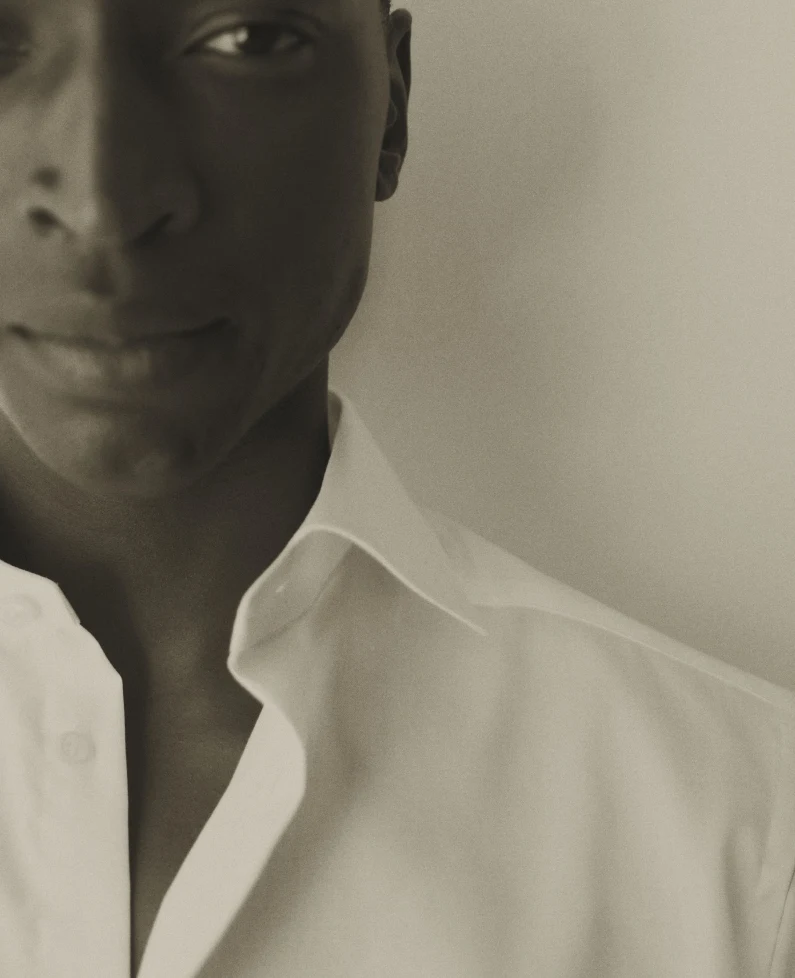 white signature twill shirt