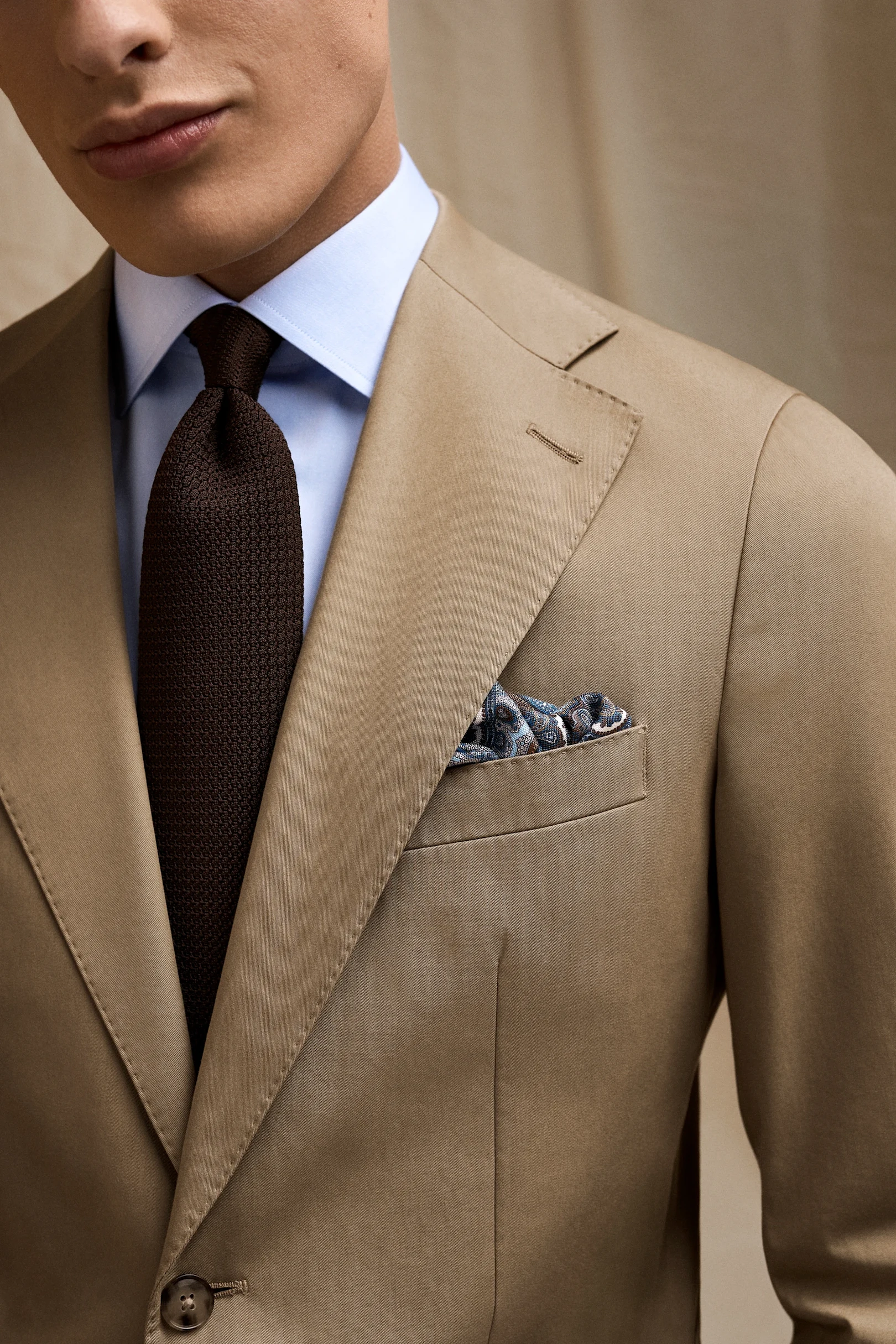 light blue signature twill