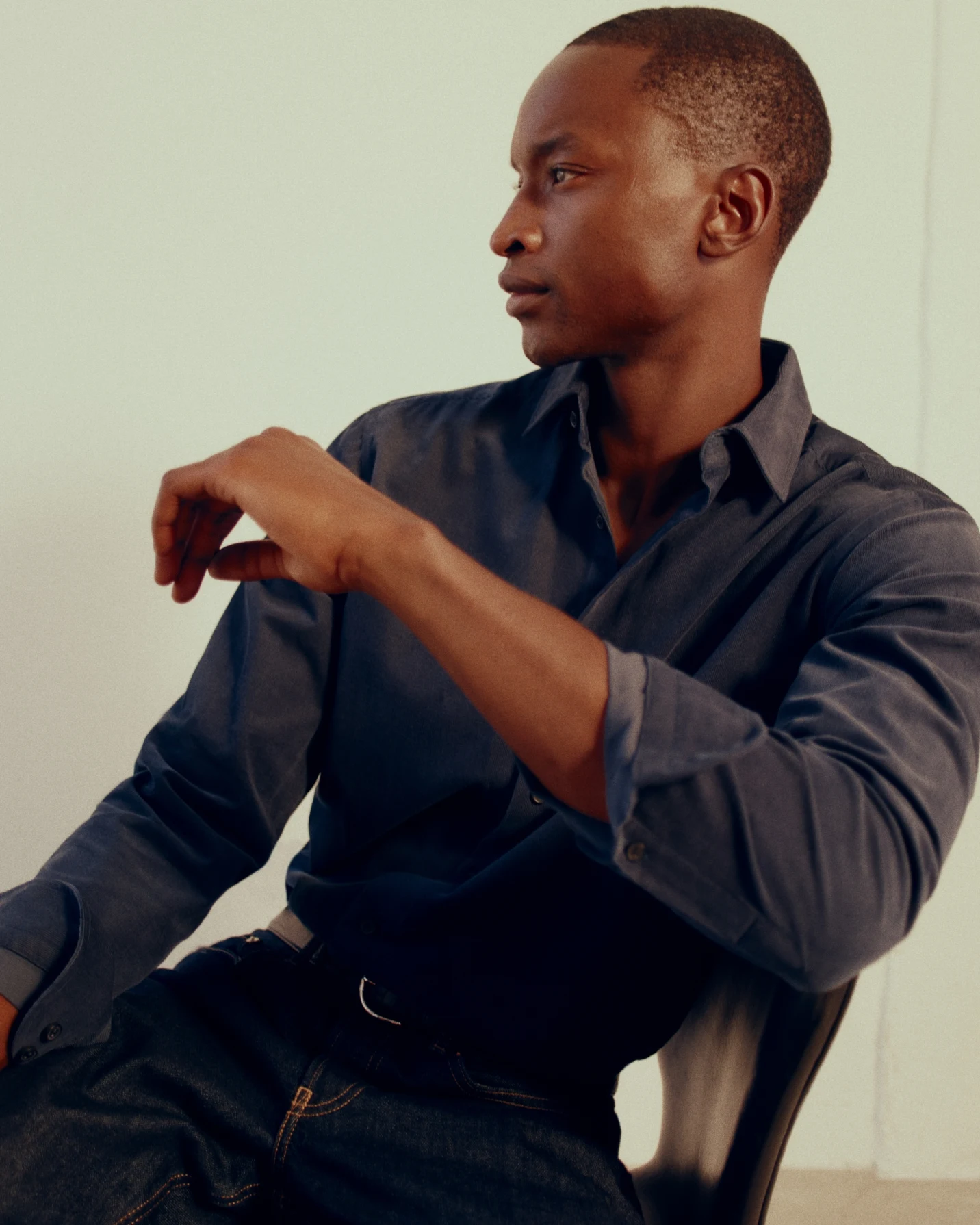 modell in studio