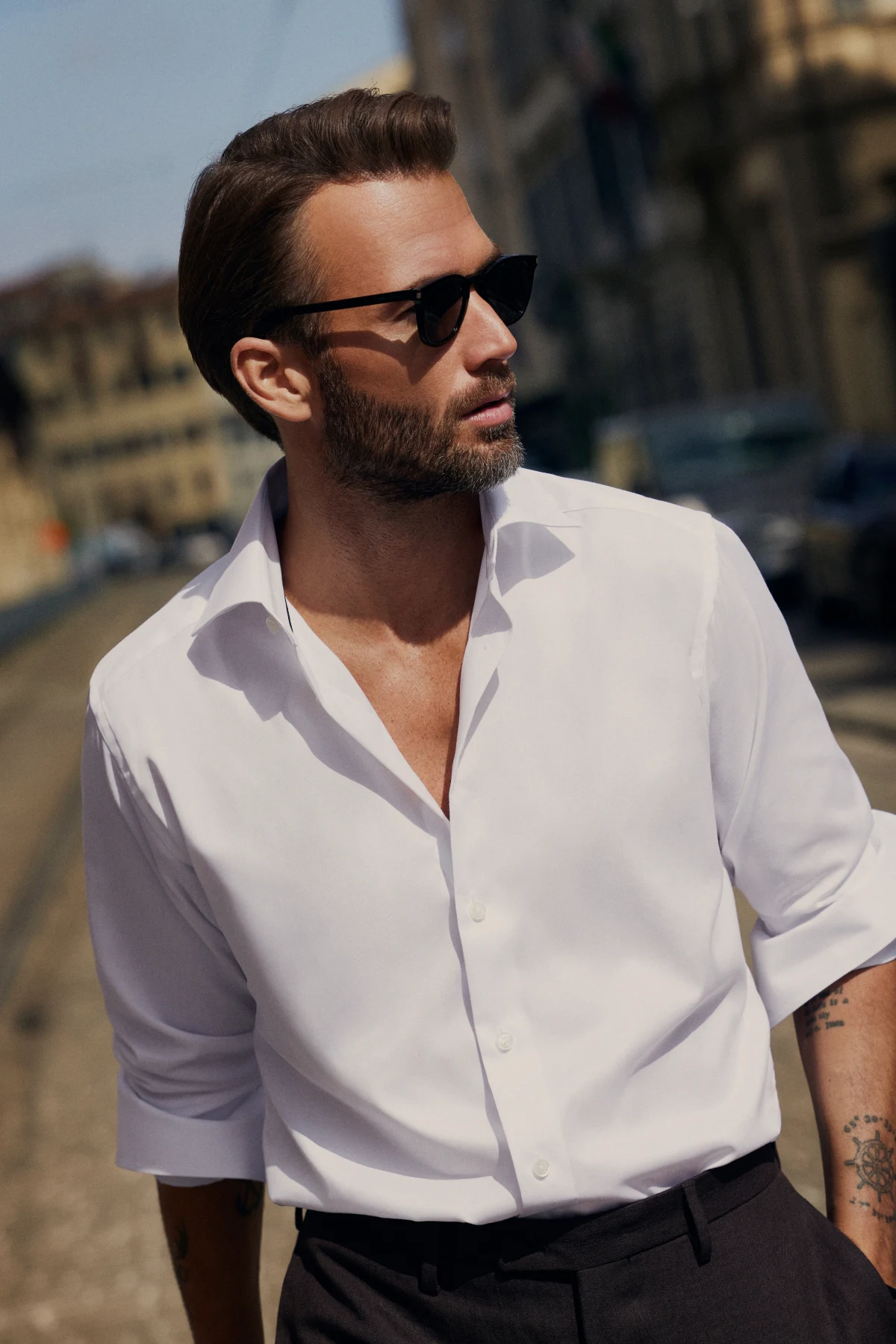 white signature twill shirt erik forsgren for eton