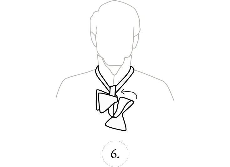 how to tie a bowtie step 6
